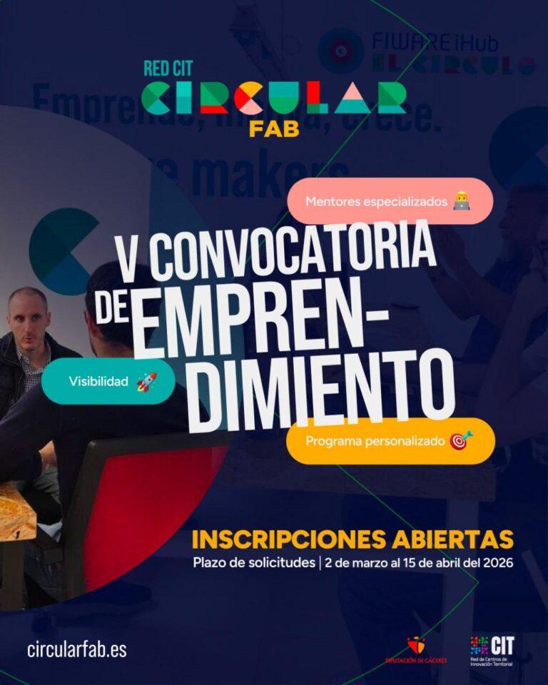 Cartel V Convocatoria de Emprendimiento