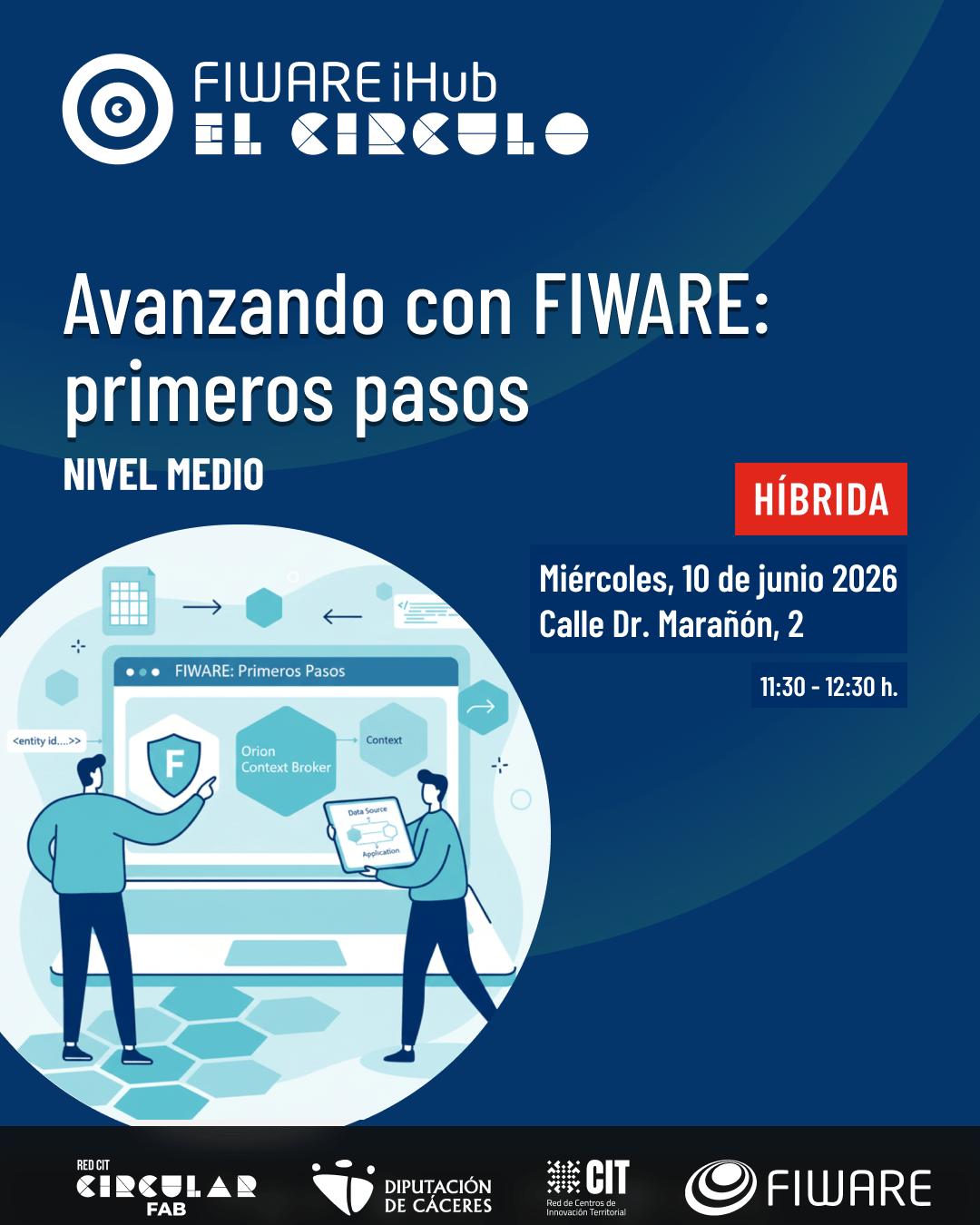 Avanzando con Fiware: primeros pasos. Híbrida y dirección